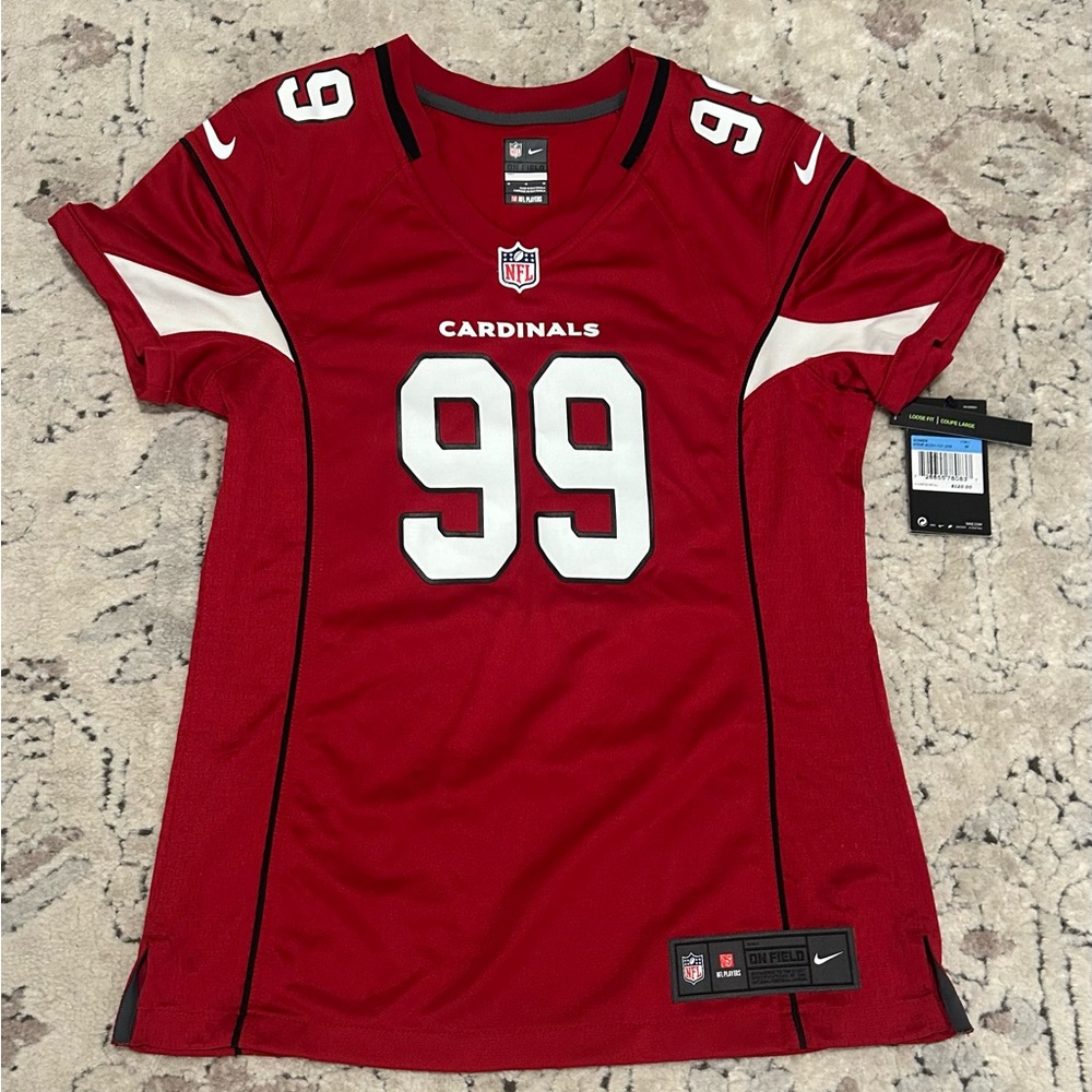 Nike Authentic Arizona Cardinals J.J. Watt #99 NFL Red Jersey Women’s Sz: M - Picture 2 of 8